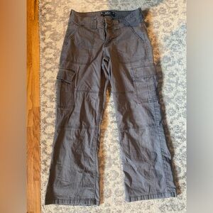 hollister low rise baggy gray jeans